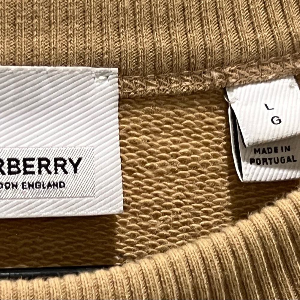 Burberry Men's Beige Crewneck Sweater